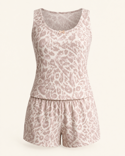 Wild Rest · Set de Short · Animal Print Nude