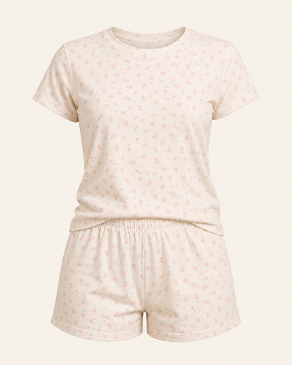 Petal Hour · Set de Short · Florecitas Rosadas