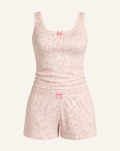 Blush Wild · Set de Short · Rosado Animal Print