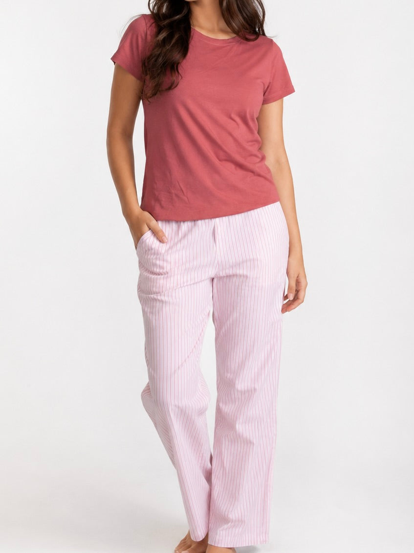 Midnight Suite · Set de Pantalón · Algodón Vinotinto